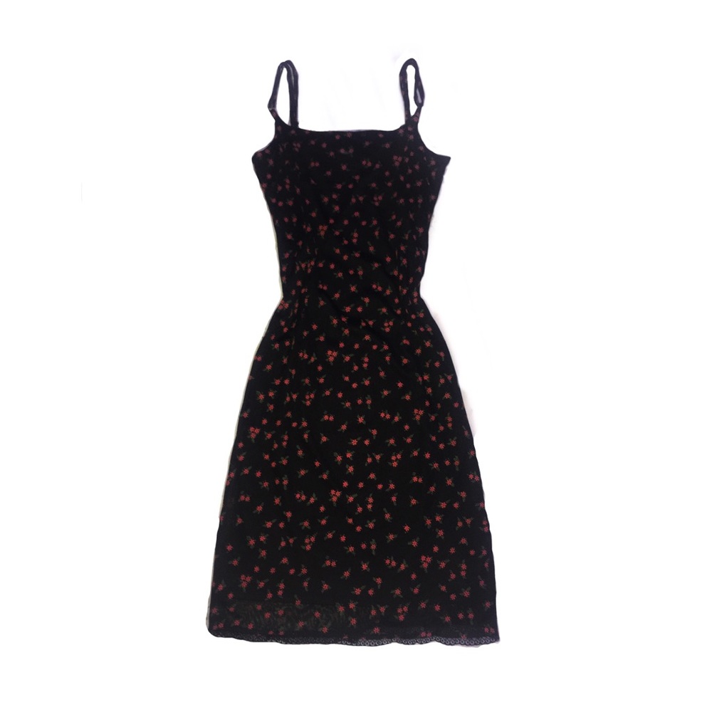 Vintage floral lace 90s y2k dress